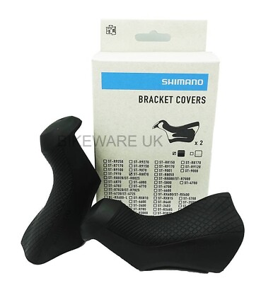 #ad Shimano Ultegra Di2 ST R8070 Bracket Covers Rubber Lever Hood Y0E698010 Black GBP 16.99