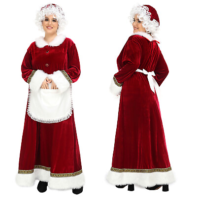 #ad Women Adults Santa Costume Christmas Fancy Dress Party Outfit Dress $69.69