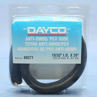 #ad Dayco Anti Smog PCV Neck Hose 20quot; 19 32quot;ID 21 32quot;OD 35psi 80371 MADE IN USA $9.02