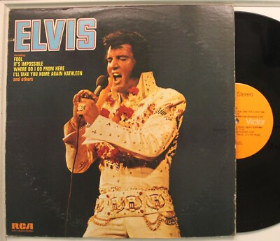 #ad Elvis Presley Lp Elvis 1973 On Rca Vg To Vg Vg $29.99
