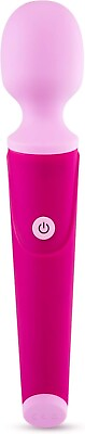 #ad Silicone Power Wand Rechargeable Original Massager 10 Function Portable Pink $39.95
