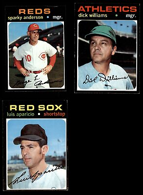 #ad 1971 Topps Baseball High Number Complete Set Cards #644 to #752 5.5 EX $2650.00