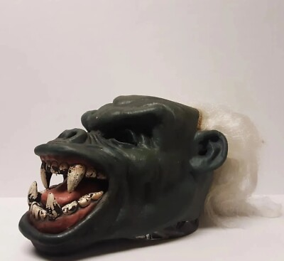 #ad Dark Green Monster With White Hair Halloween Mask Cinema Secrets Gorilla $48.30