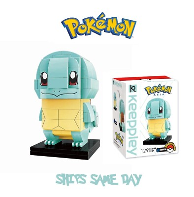 #ad ✅ Official Pokémon Squirtle Building Blocks Set 129Pcs Creative DIY Fun Toy NEW $26.97