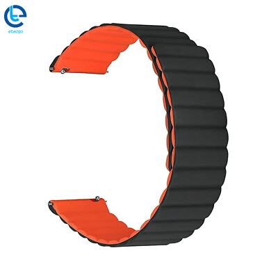 #ad Smart Watch Band 20 22mm Universal Silicone Magnetic Closure Sport Magnetic Loop $11.99