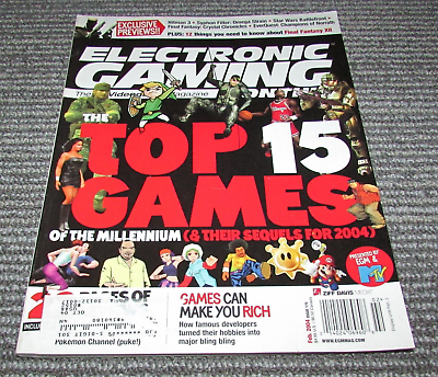 #ad Electronic Gaming Monthly EGM February 2004 #175 Top 15 Games Cover $6.05