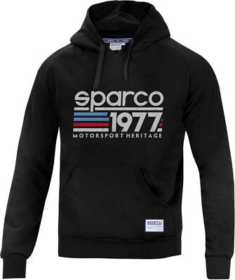 #ad Mens hoodie Sparco 1977 black size XL $77.18