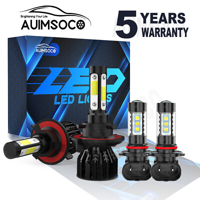 #ad For Ford Expedition XLT XL Sport Utility 2007 2014 LED Headlight Fog Light Bulbs $39.99