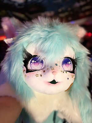 #ad fursuit head premade HIGH QUALITY comes With Everything On It $230.00
