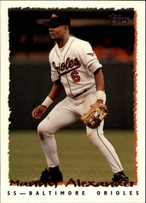 #ad 1995 Topps Traded Baltimore Orioles Baseball Card #59T Manny Alexander $1.49