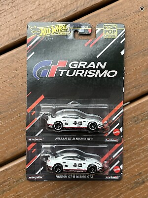 #ad 2024 Hot Wheels Pop Culture Gran Turismo Nissan GT R Nismo GT3 LOT OF 2 $24.99