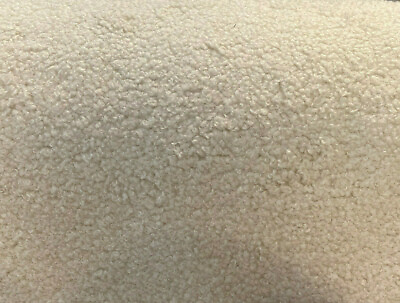 #ad Fuzzy Wooly Boucle Ivory Upholstery Fabric By The Yard $31.95