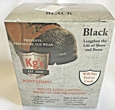 #ad KG#x27;S BOOT GUARD Brush On Boot Guard Work Boot Toe Protector 2 oz $15.99