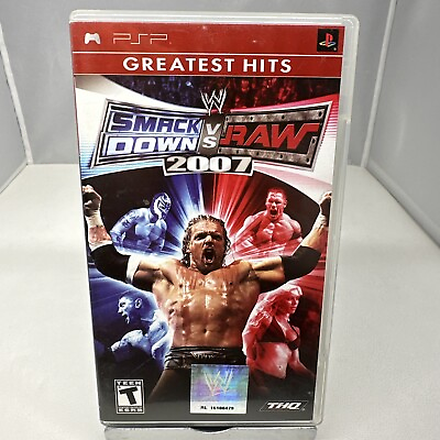#ad WWE Smackdown vs. Raw 2007 Sony PSP Playstation Portable Case And Manual Only $4.99