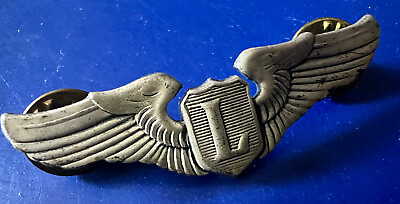 #ad USAAF LIAISON PILOT WING STERLING MARKED $64.50