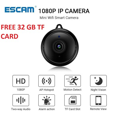 #ad Wifi IP Camera HD 1080P Wireless Indoor Camera Nightvision Two Way AudioMonitor $39.99