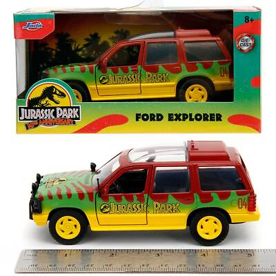 #ad Jada Hollywood Rides: Jurassic Park 30th Anniversary Ford Explorer 1 32 Scale $14.95