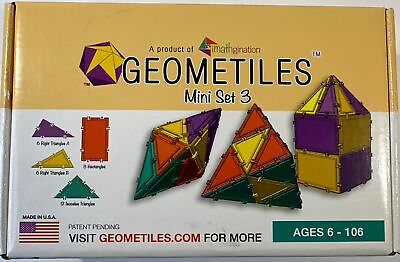 #ad Geometiles 3D Building Set for Learning Math Includes Many Online Activities... $19.95