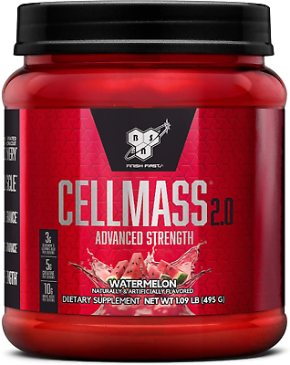 #ad BSN CELLMASS 2.0 Post Workout Recovery Watermelon 50 Servings $60.99