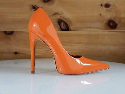 #ad Red Cherry Milly Orange Patent Pointy Toe Pump Shoe 4.5quot; Stiletto High Heels $38.95