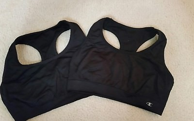 #ad #ad 2 Champion 649 Sports Bra Features moisture wicking Black Small *New Washed* $18.95