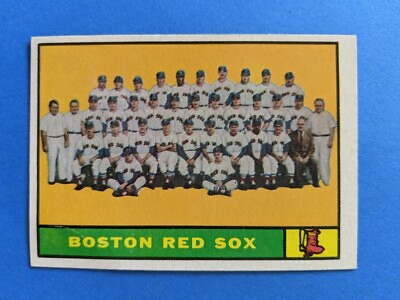 #ad 1961 Topps Boston Red Sox team card #273 VGEX $3.95