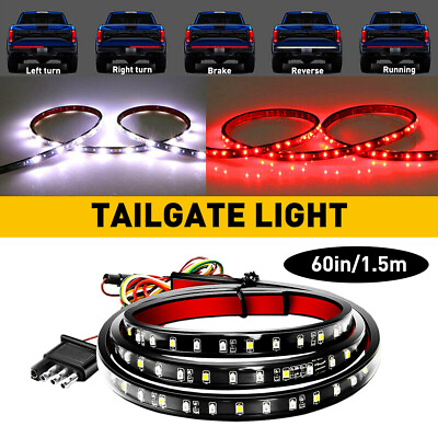 #ad 60quot; Truck Tailgate LED Strip Light Bar Reverse Brake Tail Stop Turn Signal 4Mode $13.99
