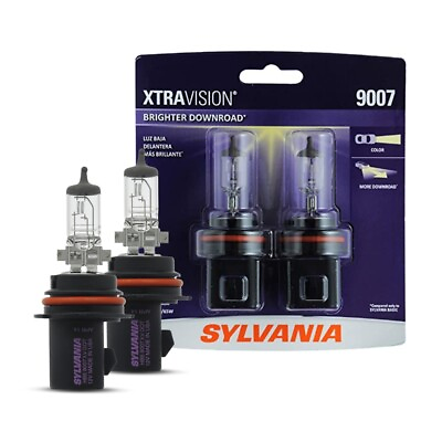 #ad SYLVANIA 9007 XtraVision High Performance Halogen Headlight 2 Bulbs $20.75