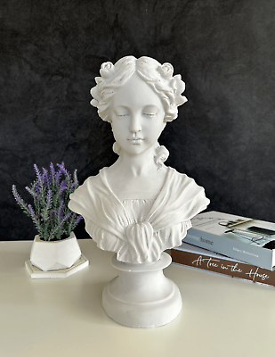 #ad Marianne Bust Statue 17 inches 43 cm Female Bust Sculpture Gustave Van Vaer $159.00