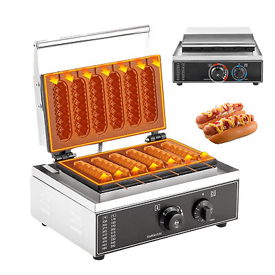 #ad 110V 6 Grids Electric Sausage Waffle Maker Non stick Hot Dog Baking Machine $115.56