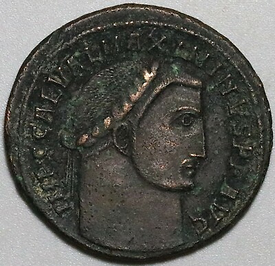 #ad 310 Maximinus II AU Follis GENIO IMPERATORIS Genius Alexandria Mint 23121303R $49.99