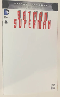 #ad DC Comics Batman Superman #30 Blank Variant Cover For Sign amp; Remarque Comic $24.99