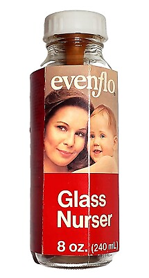 #ad VTG 80s Evenflo Bottle Glass Nurser 8oz Includes Nipple New Package NOS USA 1981 $21.87