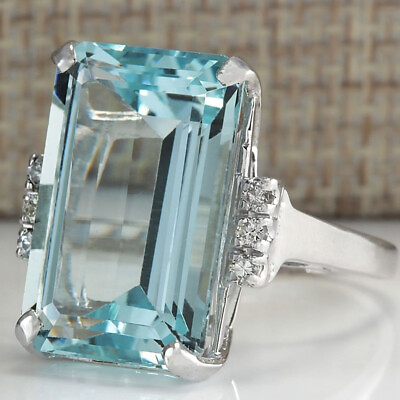 #ad Elegant Women Wedding Ring Sprkly CZ Zircon 925 Silver Filled Ring Sz 6 10 C $3.01