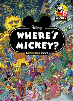 #ad Disney Where#x27;s Mickey A Look and Find Book Activity Book PI Kids GOOD $4.29