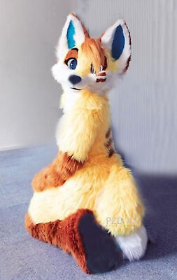 #ad Long Fur Husky Dog Fox Mascot Costume Fursuit Halloween Suit Cosplay 901# $188.10