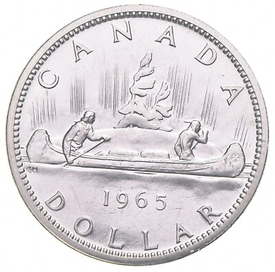 #ad #ad 1965 80% Silver Canadian Canada Silver Dollar $20.95
