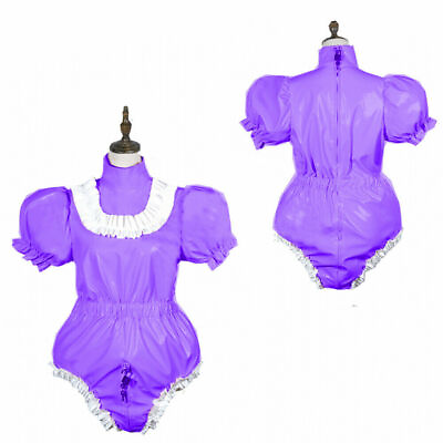 #ad Adult sissy baby PVC Romper vinyl Unisex Cosplay Costume Tailor made $64.99