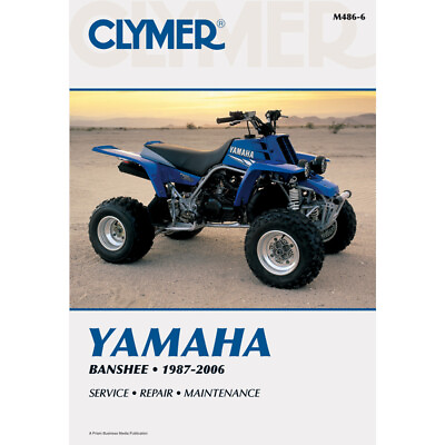 #ad CLYMER Physical Book for Yamaha Banshee YFZ350 YFZ 350 1987 2006 M486 6 $37.69