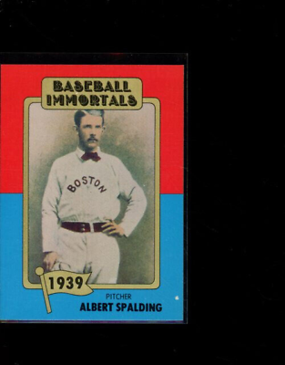 #ad 1980 SSPC Baseball Immortals 1st Printing Al Spalding $5.00