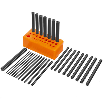 #ad 28pc 3 32quot; 1 2quot; Transfer Punch Set Center Punch Steel Machinist Thread Tool Kit $19.95