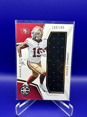 #ad 2019 Panini Limited Rookie Phenoms Patch Deebo Samuel 199 49ers #RP 13 $34.99
