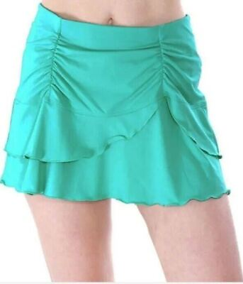 #ad Ruffle Swim Skirt Skirted Bikini Swimsuit Swimwear Bathing Suit Size XL. $20.67