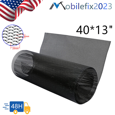 #ad 40*13 inch Car Universal Grille Mesh Net Sheet Aluminum Rhombic Auto Mesh Grill $12.59