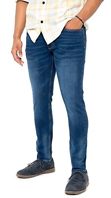 #ad Men#x27;s Skinny Stretch Comfy Slim Fit Jeans $21.99
