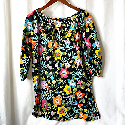 #ad Jcrew Womens Cute Floral Shirt Dress Sz S Small $6.88