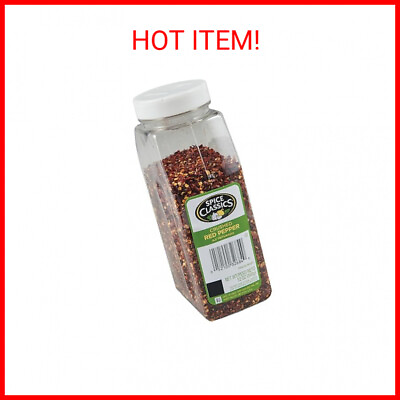 #ad Spice Classics Crushed Red Pepper 12 oz One 12 Ounce Container of Dried and C $6.99