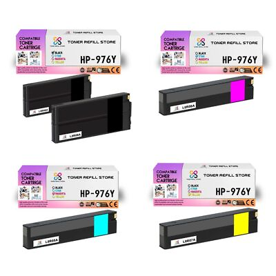 #ad 5PK TRS 976Y BCMY Hi Yield Compatible for HP Pagewide Pro 552 577 Ink Cartridge $699.99