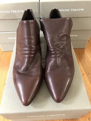 #ad Officine Creative Womens Soizic Ignis Mosto Size 37.5 Ankle Boots New Box $675 $350.00