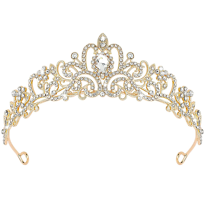 #ad Gold Tiara Crowns for Women Girls Princess Crown Tiaras for Women Tiaras for Gir $13.99